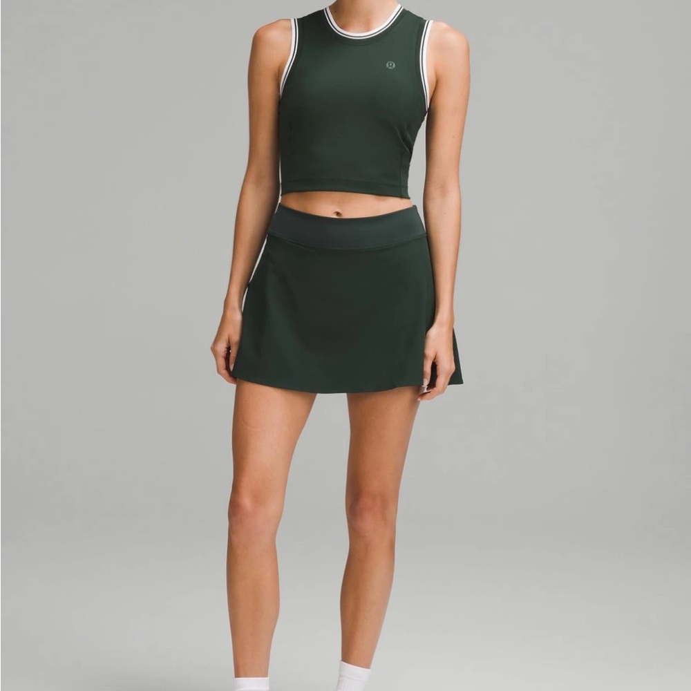 lululemon // Collegiate Scoop Neck-Neck Crop Tennis Tank Top